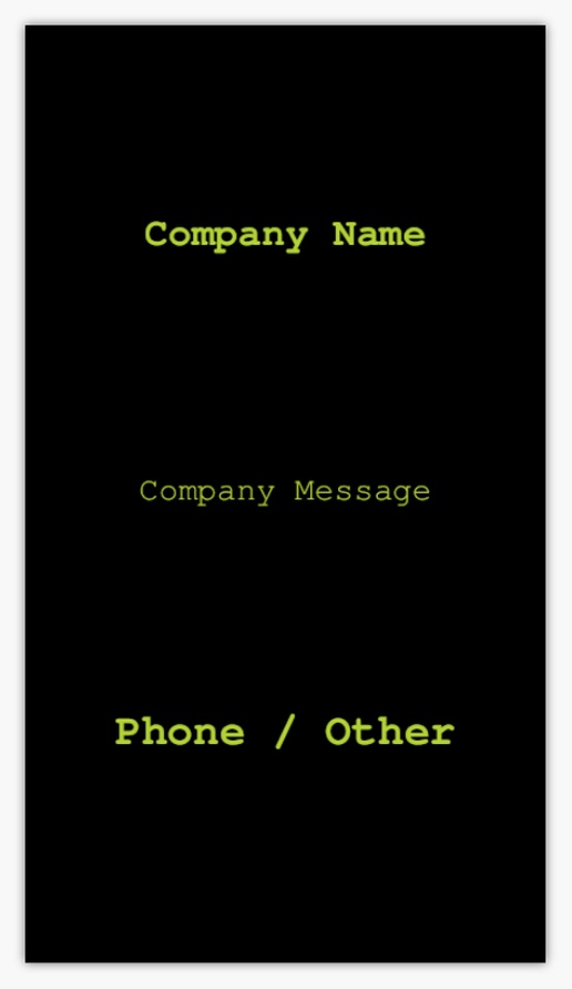 A software text black green design for Modern & Simple