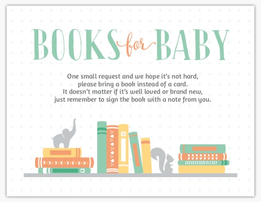 A bookshelf baby book white gray design for Baby