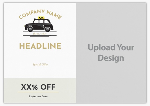 Design Preview for Design Gallery: Taxi Service Postcards, A5 (148 x 210 mm)