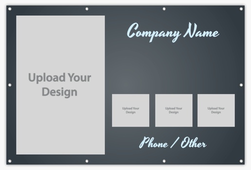 A conservative simple gray design with 4 uploads