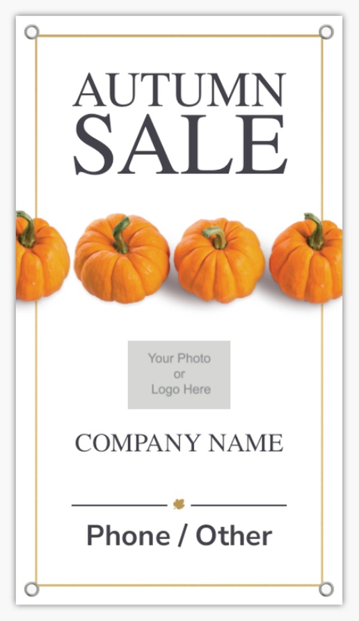A fall pumpkins gray orange design for Modern & Simple with 1 uploads