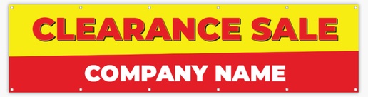 A clearance coupon red yellow design for Purpose