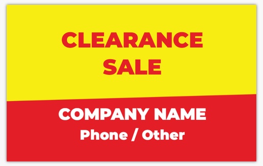 A clearance coupon yellow red design for Purpose