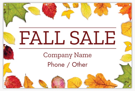 A nature fall sale red orange design for Holiday & Seasonal
