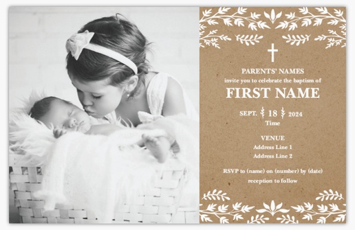 Design Preview for Design Gallery: Rustic Invitations & Announcements, Flat 18.2 x 11.7 cm
