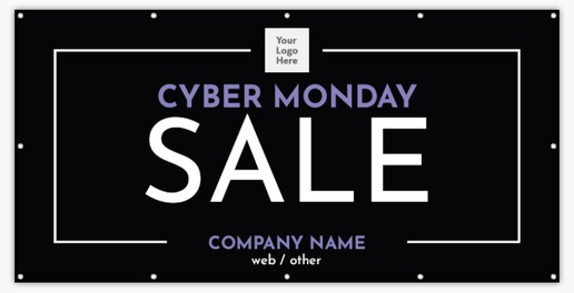 A seasonal cyber monday sale black gray design for Modern & Simple with 1 uploads