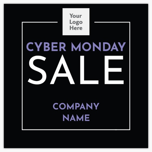 A logo cyber monday sale black gray design for General Party with 1 uploads