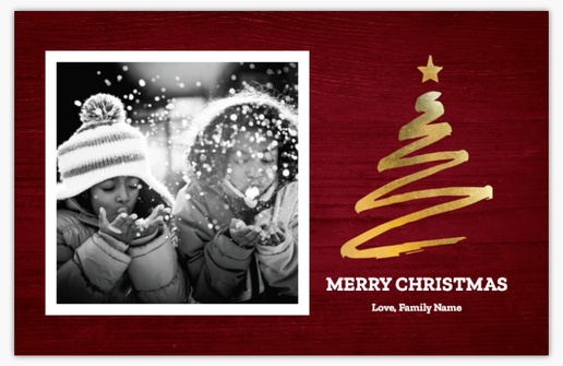 A christmas holiday white red design for Greeting with 1 uploads