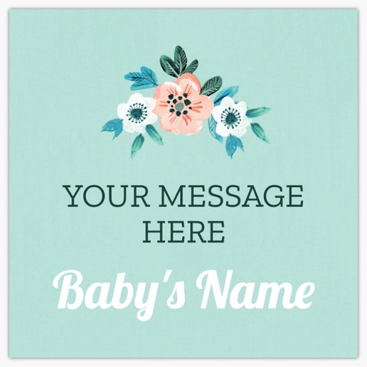 Design Preview for Baptism & Christening Vinyl Banners Templates, 4' x 4' Indoor vinyl Single-Sided