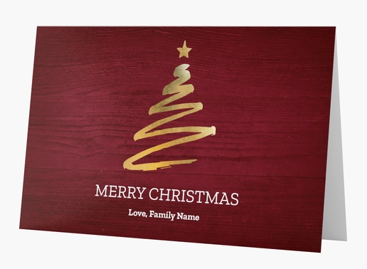 A christmas elegant red brown design for Greeting