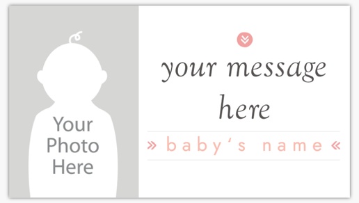 A logo meet the baby white gray design for Modern & Simple with 1 uploads