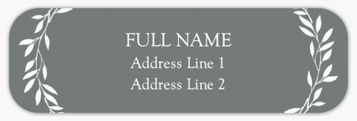 Design Preview for  Return Address Labels Templates, White Paper
