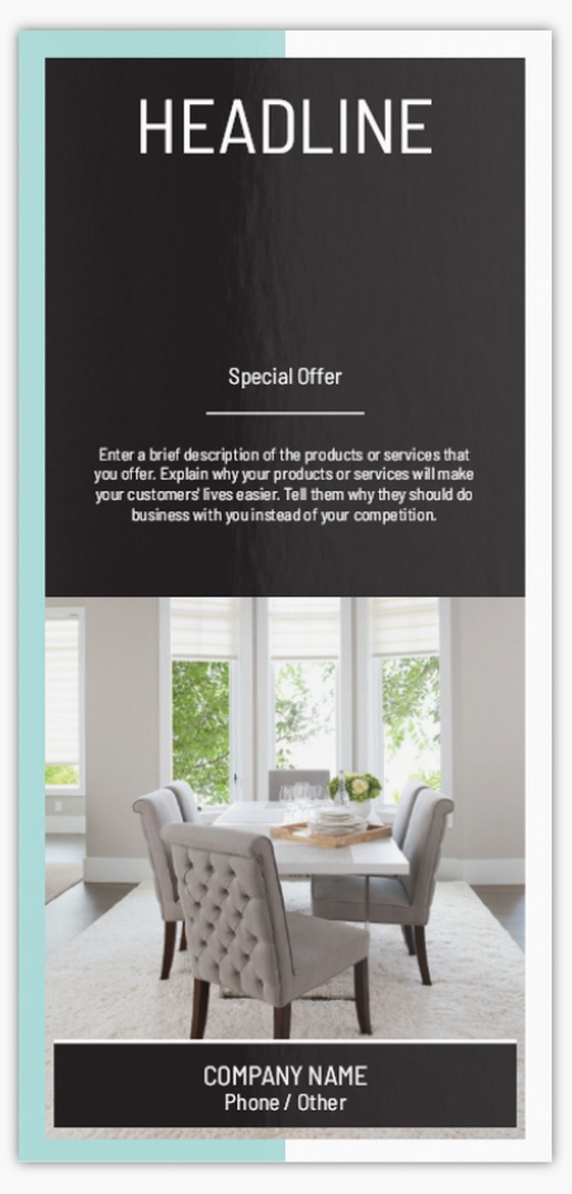 Design Preview for Design Gallery: Furniture & Home Goods Postcards, DL (99 x 210 mm)