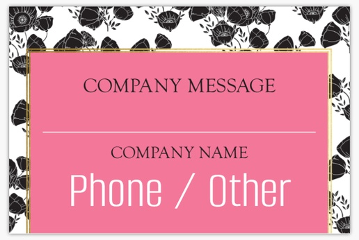A floral gold pink gray design for Events