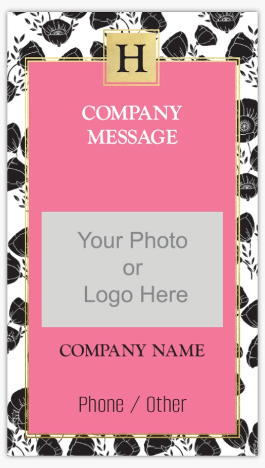 A logo feminine pink gray design for Art & Entertainment with 1 uploads