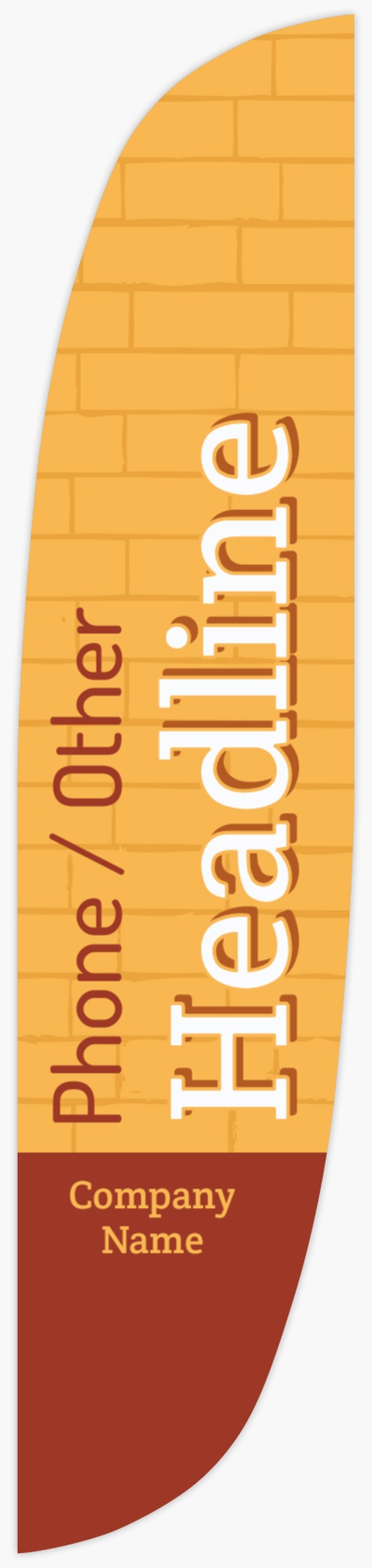 Design Preview for Design Gallery: Food & Beverage Flags, Feather 3.4 m 