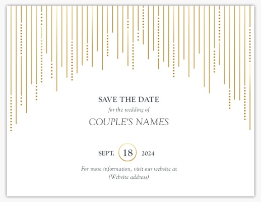 Design Preview for Elegant Save the Date Cards Templates, 5.5" x 4"