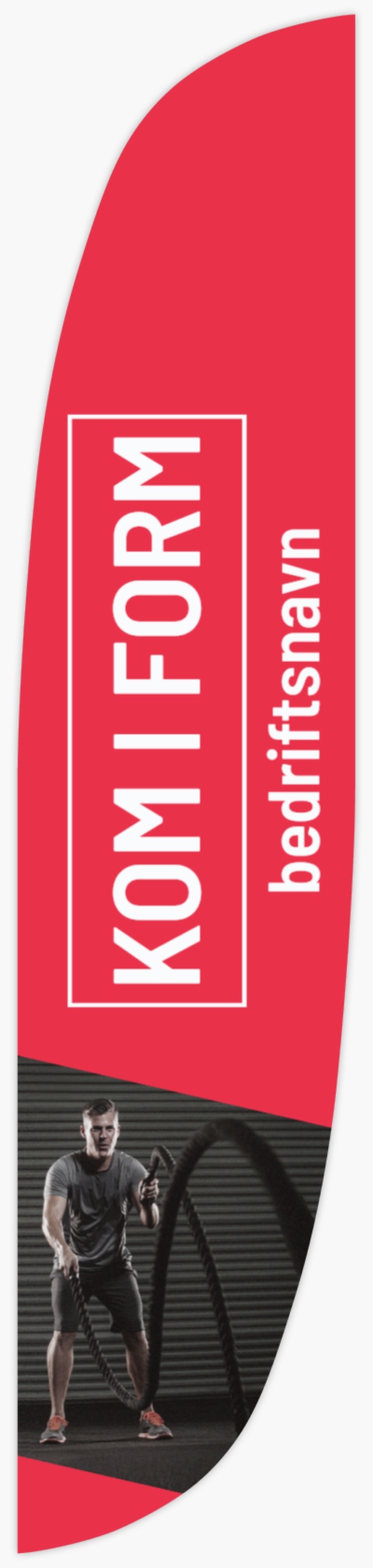 Forhåndsvisning av design for Designgalleri: Diett & kosthold Flagg, Fjær 3,4 m 