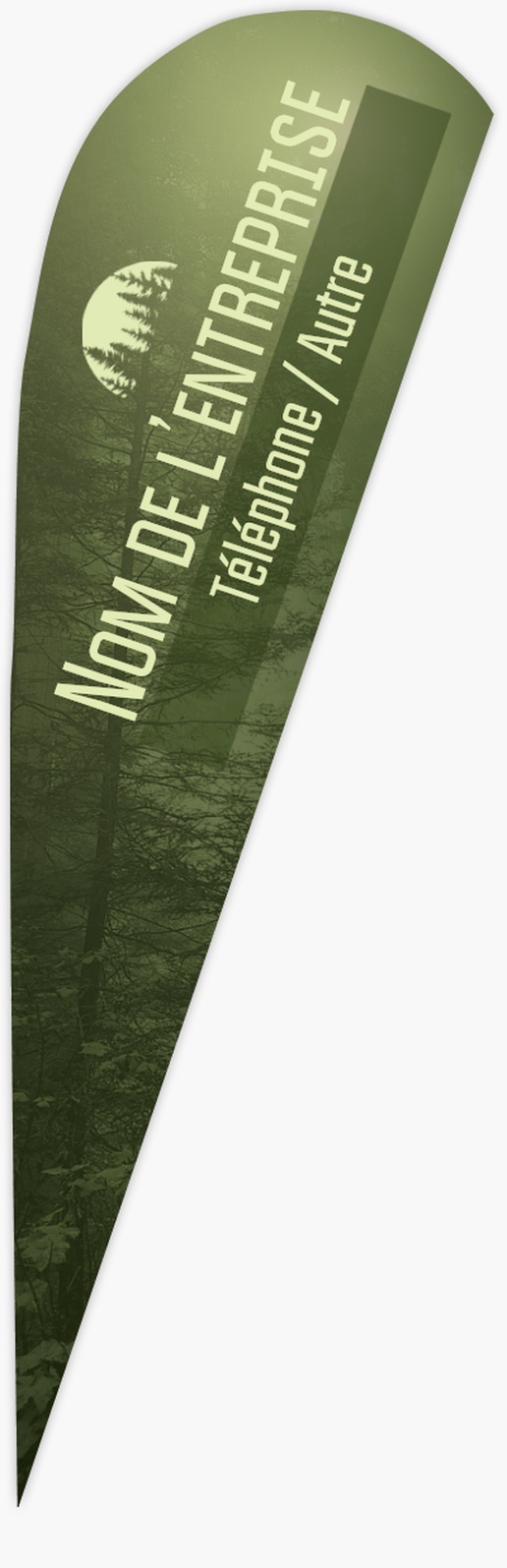 Aperçu du graphisme pour Galerie de modèles : drapeaux personnalisés pour été, Goutte d’eau 2,8 m 