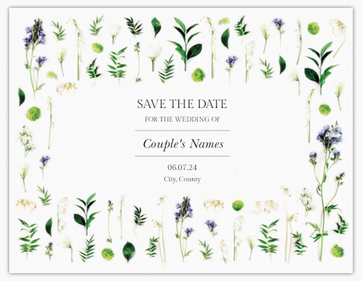 Design Preview for Save the Date Templates for Weddings and Other Events, Flat 10.7 x 13.9 cm