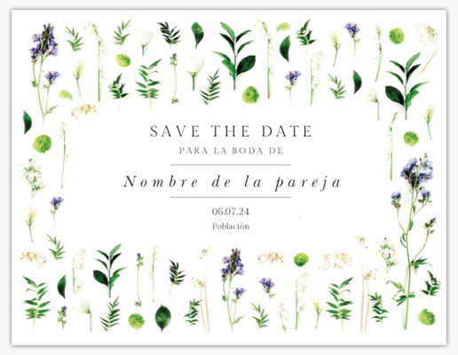 Vista previa del diseño de Galería de diseños de tarjetas save the date para minimalista, 13,9 x 10,7 cm