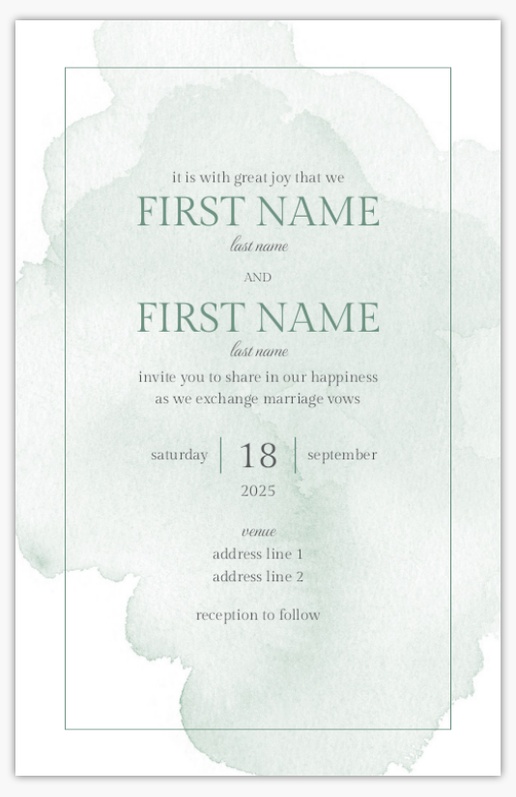 Design Preview for Design Gallery: Patterns & Textures Wedding Invitations, 4.6" x 7.2" Flat