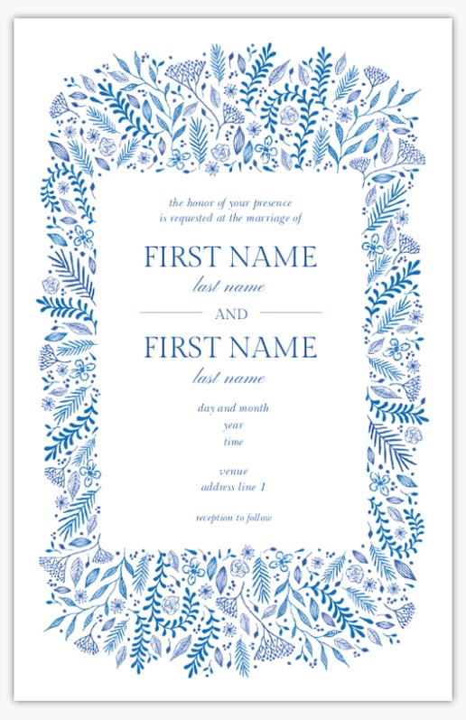 Design Preview for Design Gallery: Nautical Wedding Invitations, Flat 18.2 x 11.7 cm