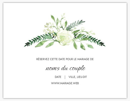 Aperçu du graphisme pour Galerie de modèles : cartes « save the date » pour fleurs, 13,9 x 10,7 cm