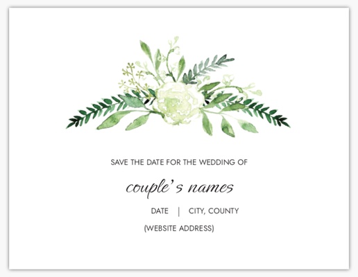 Design Preview for Rustic Save the Date Cards Templates, 5.5" x 4"