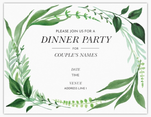 Design Preview for Design Gallery: Rehearsal Dinner Invitations & Announcements, Flat 13.9 x 10.7 cm