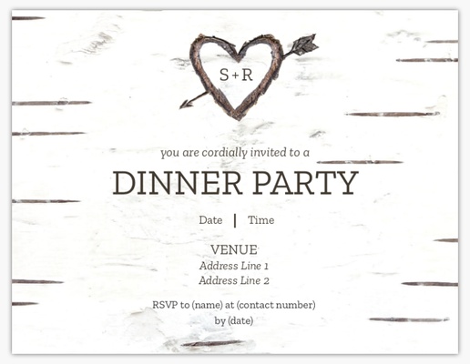 Design Preview for Design Gallery: Rehearsal Dinner Invitations & Announcements, 5.5" x 4" Flat