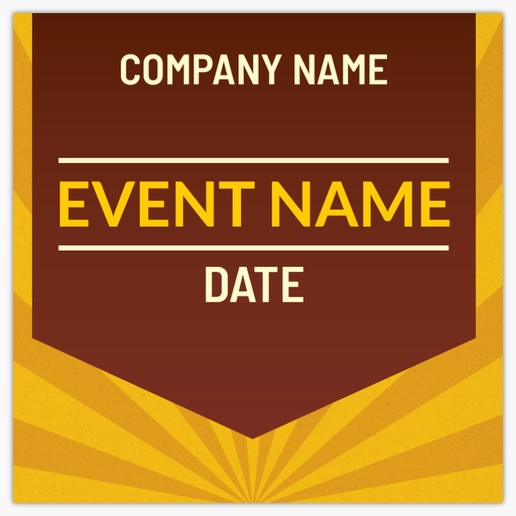 A sing comedy brown orange design for Events
