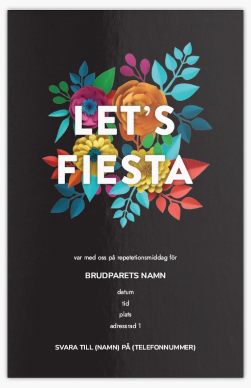 Förhandsgranskning av design för Designgalleri: Temafester Inbjudningskort, Enkelt 18.2 x 11.7 cm