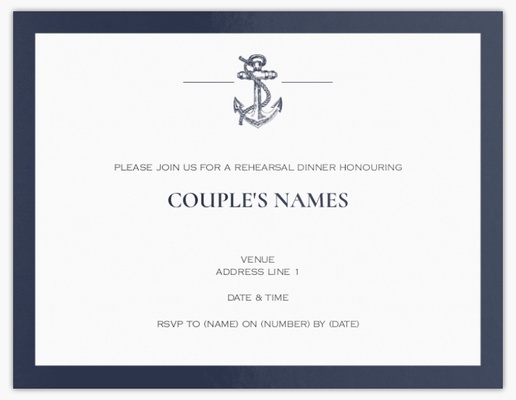 Design Preview for Design Gallery: Wedding Events Invitations & Announcements, Flat 13.9 x 10.7 cm