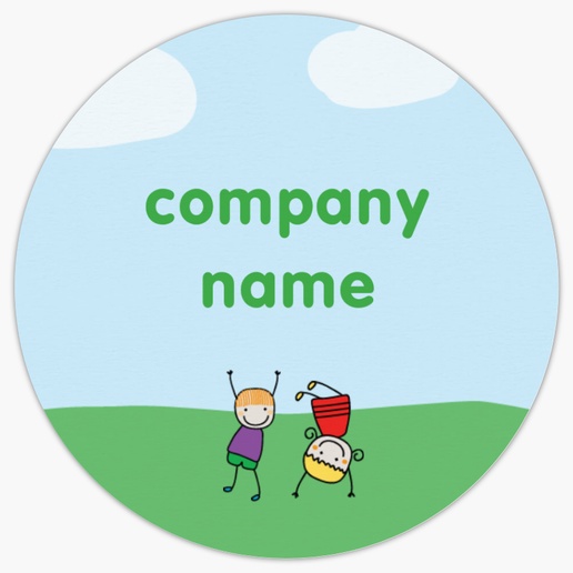 Design Preview for Elementary Schools Roll Labels Templates, 2" x 2"
