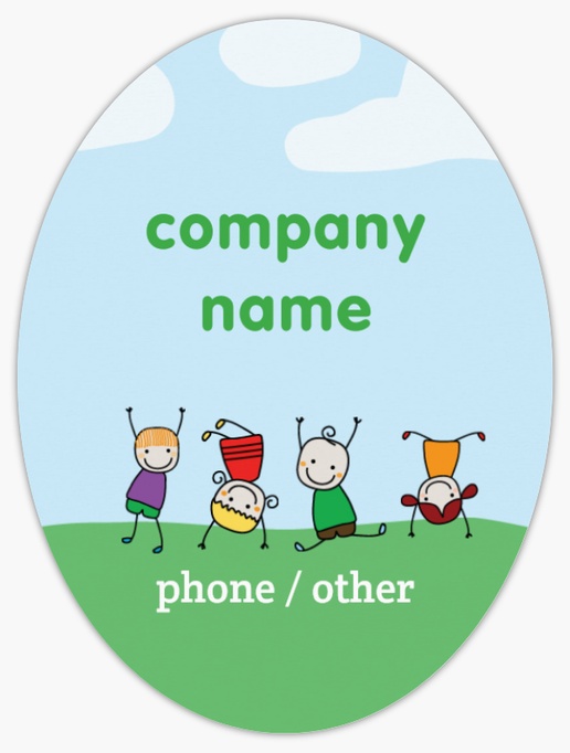 Design Preview for Elementary Schools Roll Labels Templates, 3" x 4"