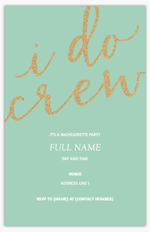 A shine bachelorette party invitation cream design for Occasion