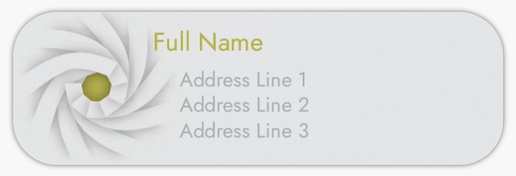 Design Preview for Technology Return Address Labels Templates, White Paper