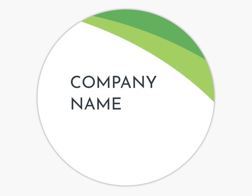 A simple professional white green design