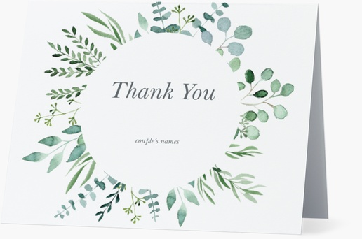 Design Preview for Design Gallery: Greenery Note Cards, Folded 13.9 x 10.7 cm