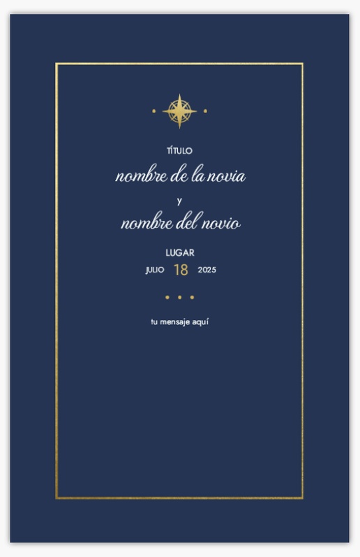 Vista previa del diseño de Programas de boda, 21,6 x 13,9 cm