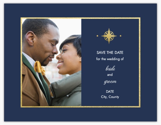 Design Preview for Design Gallery: Destination Save The Date Cards, 13.9 x 10.7 cm