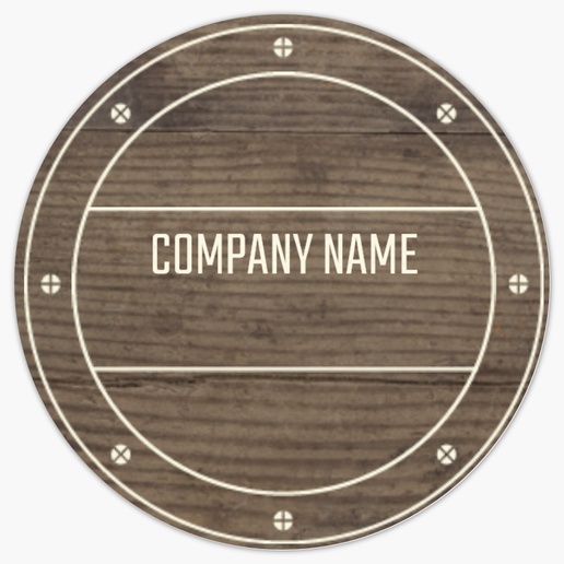 Design Preview for Carpentry & Woodworking Roll Labels Templates, 1" x 1"