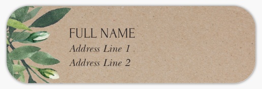 Design Preview for Design Gallery: Return Address Labels, White Paper