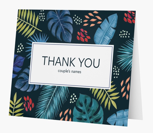 Design Preview for Bold & Colorful Custom Thank You Cards Templates, Folded 5.5" x 4"