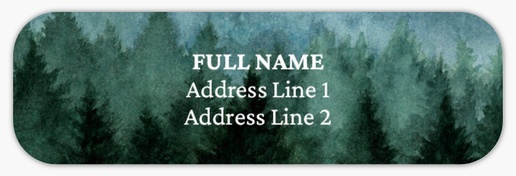 Design Preview for Travel & Accommodation Return Address Labels Templates, White Paper