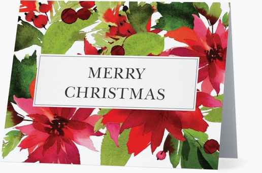 Design Preview for Design Gallery: Christmas Personalized Note Cards, Folded 5.5" x 4"