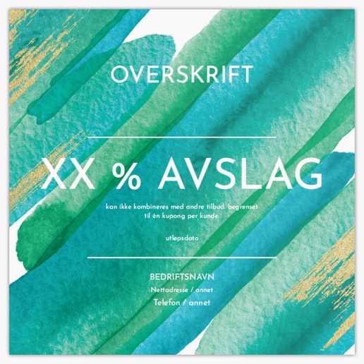 Forhåndsvisning av design for Designgalleri: Kunstgallerier Postkort, Kvadratisk (210 x 210 mm)