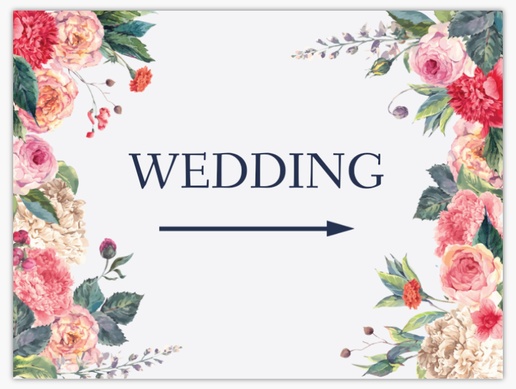 Design Preview for Wedding Events Lawn Signs Templates, 18" x 24" Horizontal