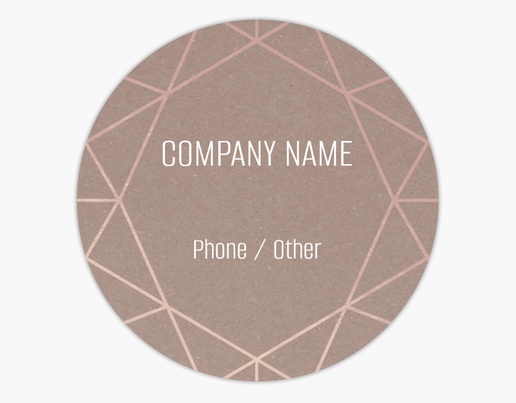 A metallic copper gray pink design for General Party